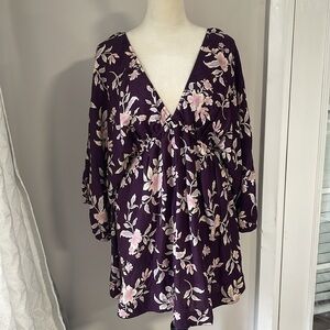 Free People Floral V-Neck Women's dress size S NWT